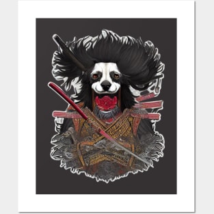 samurai  dog art work Posters and Art